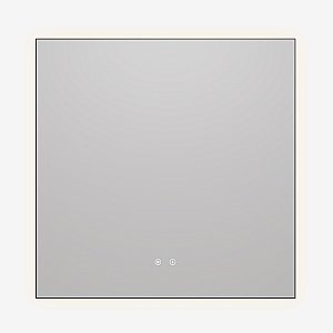 Зеркало LED Vincea VLM-4F800GM-2 80х80 вороненая сталь в ванную от интернет-магазине сантехники Sanbest