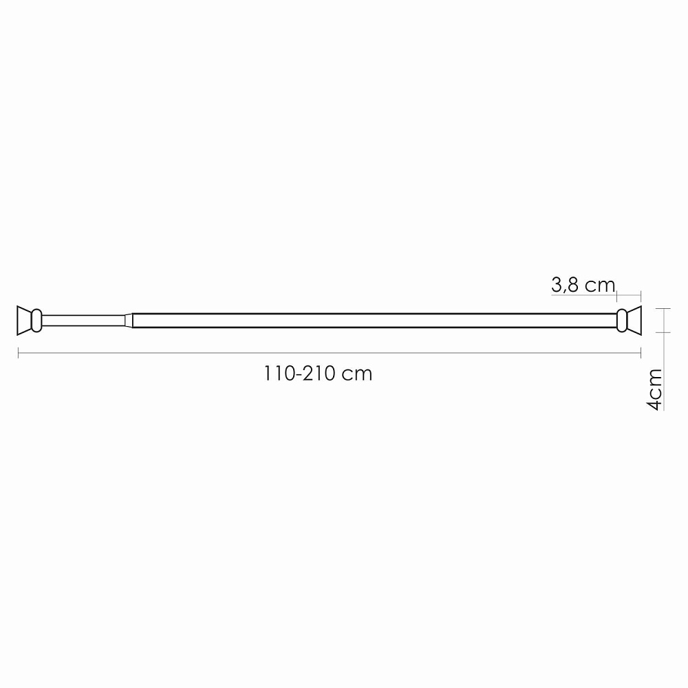 Карниз для ванной WasserKRAFT Elbe SC-721121 купить в интернет-магазине сантехники Sanbest