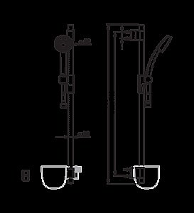 Душевая гарнитура ORAS Natura 500 купить в интернет-магазине сантехники Sanbest