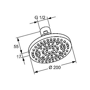 Верхний душ Kludi A-QA 665100500 купить в интернет-магазине сантехники Sanbest