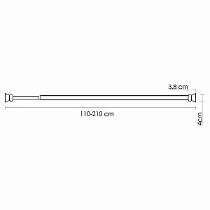 Карниз для ванной WasserKRAFT Elbe SC-721121 купить в интернет-магазине сантехники Sanbest