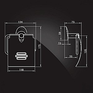 Держатель туалетной бумаги Elghansa WORRINGEN WRG-300 купить в интернет-магазине сантехники Sanbest