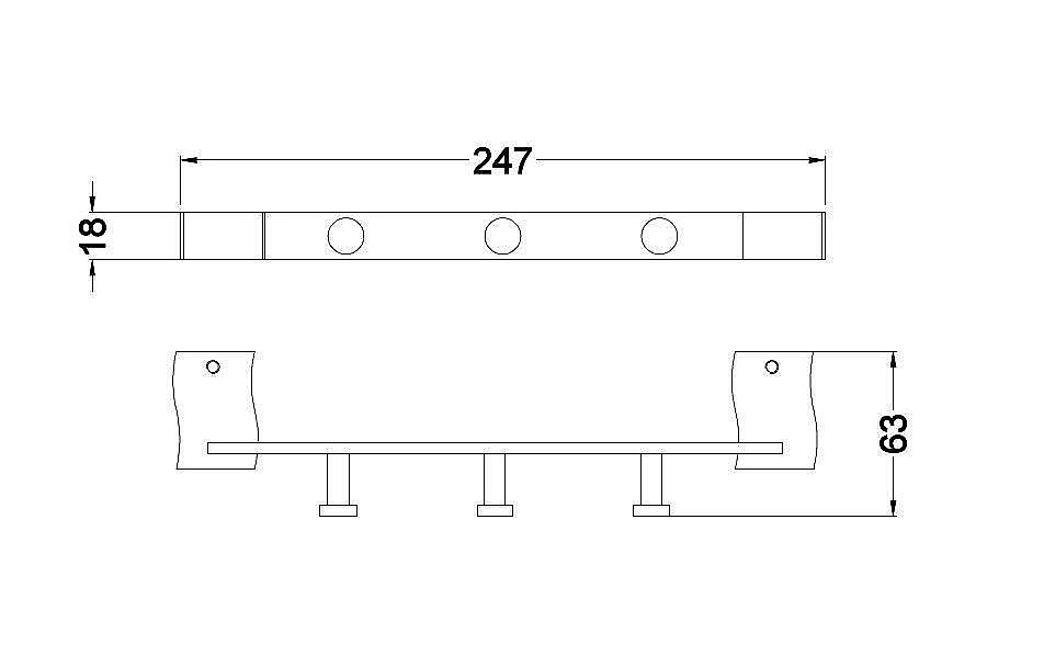 Крючок Schein SWING 321*3B2 хром купить в интернет-магазине сантехники Sanbest