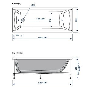 Ванна акриловая Loranto Milton CS00063295Milton 170х70 белая купить в интернет-магазине Sanbest