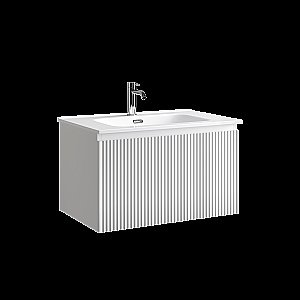Тумба с раковиной Sancos Snob R 1.0 SNR1.070W/CN7007 Bianco для ванной в интернет-магазине Sanbest