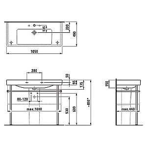 Раковина Laufen Pro S 8.1396.6.000.104.1 белая купить в интернет-магазине Sanbest