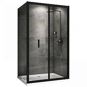 Душевой уголок ABBER Sonnenstrand AG07100B-S85B 100x85 стекло прозрачное/профиль черный купить в интернет-магазине Sanbest