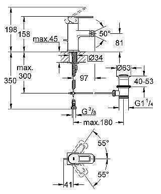 Смеситель для биде Grohe Quadra 32636000 купить в интернет-магазине сантехники Sanbest