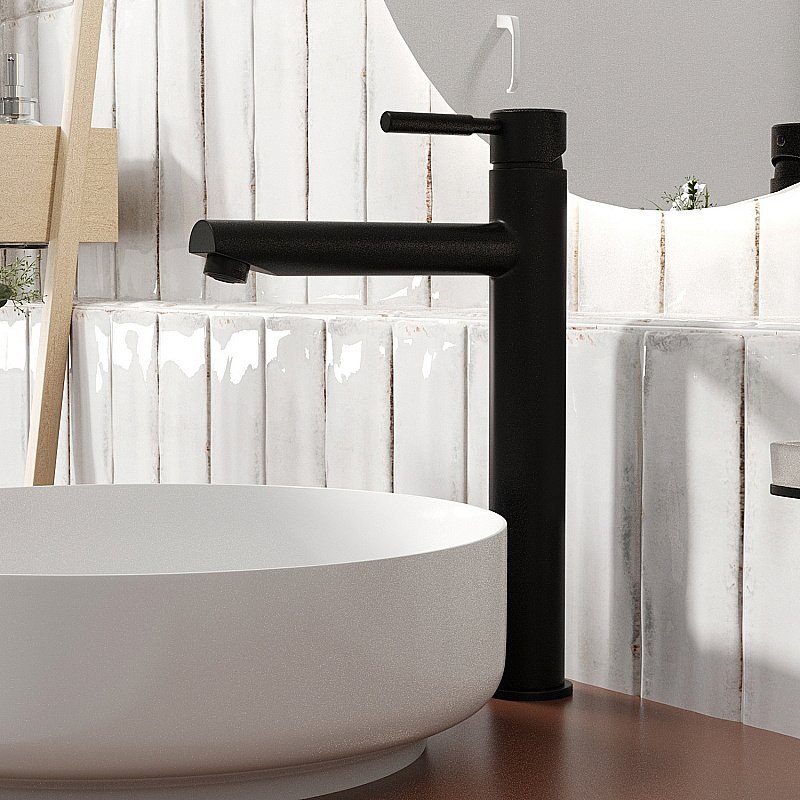 Смеситель для раковины WasserKRAFT Gollach 3303H черный матовый купить в интернет-магазине сантехники Sanbest