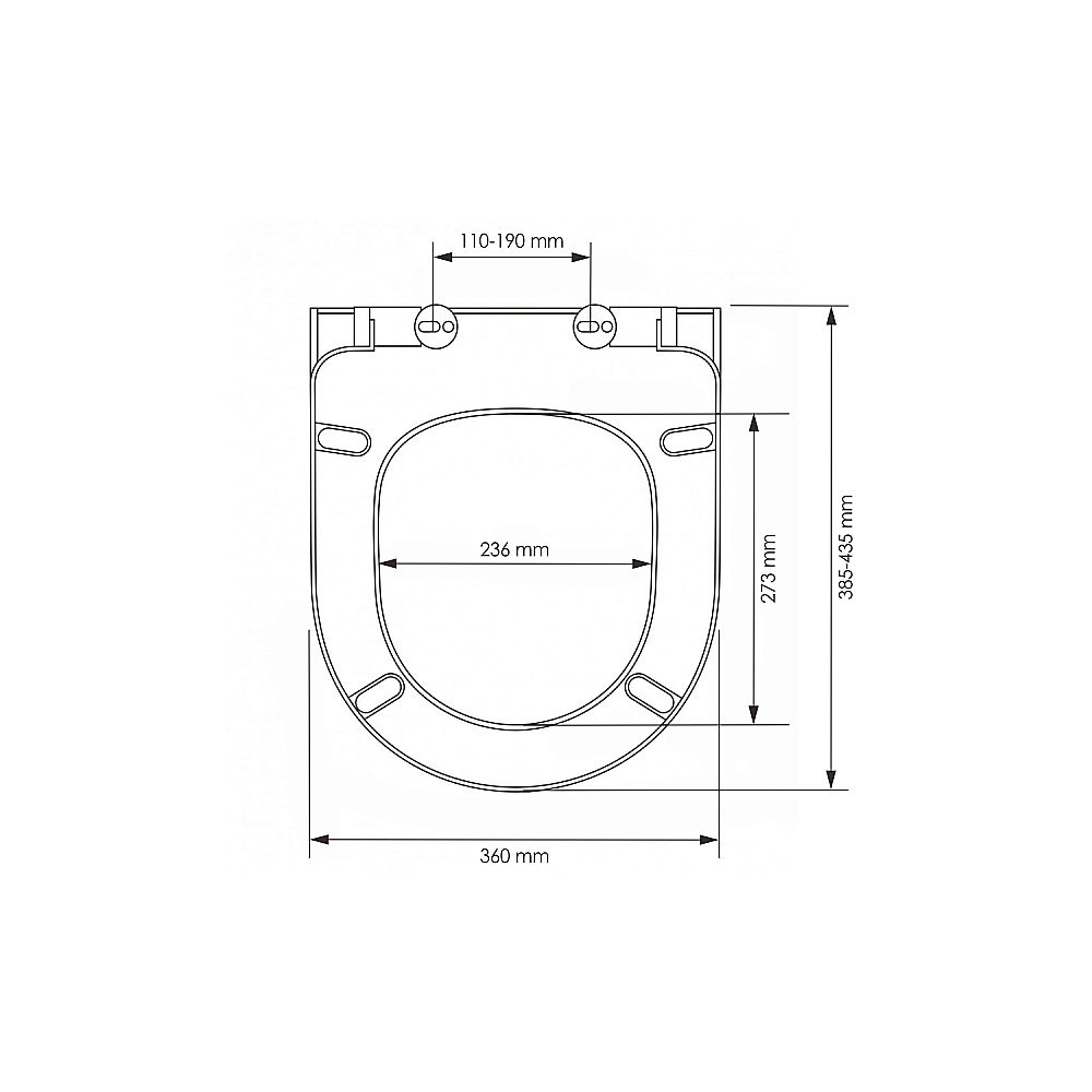 Унитаз WasserKraft Vils 56TLT.010.ME.BN01.H002 белый глянцевый, с крышкой микролифт, с инсталляцией, безободковый купить в интернет-магазине Sanbest