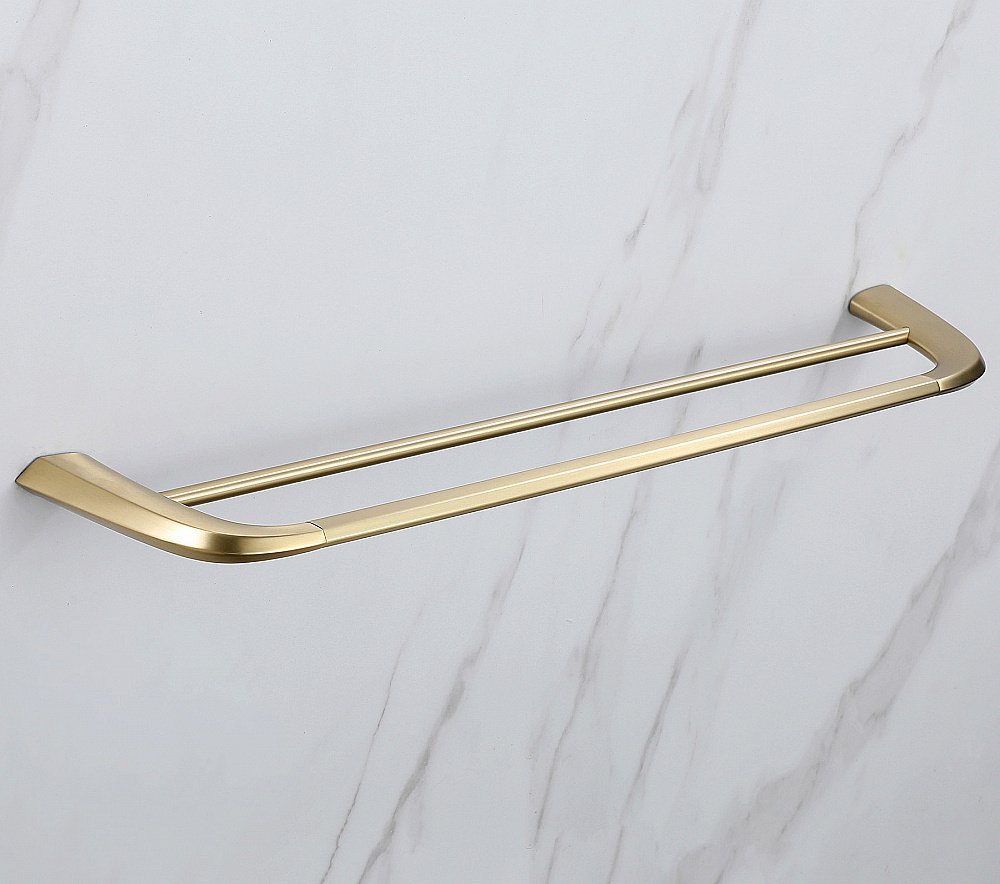 Полотенцедержатель двойной ABBER Nord AA1553G золото матовое купить в интернет-магазине сантехники Sanbest