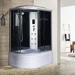 Душевая кабина RIVER DUNAY 44 120х80 стекло тонированное/правая купить в интернет-магазине сантехники Sanbest