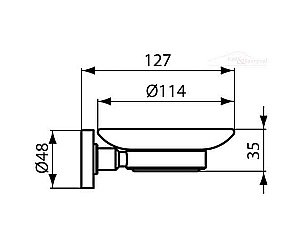 Мыльница Ideal Standard IOM A9122AA купить в интернет-магазине сантехники Sanbest