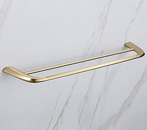 Полотенцедержатель двойной ABBER Nord AA1553G золото матовое купить в интернет-магазине сантехники Sanbest