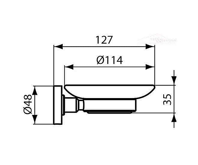 Мыльница Ideal Standard IOM A9122AA купить в интернет-магазине сантехники Sanbest