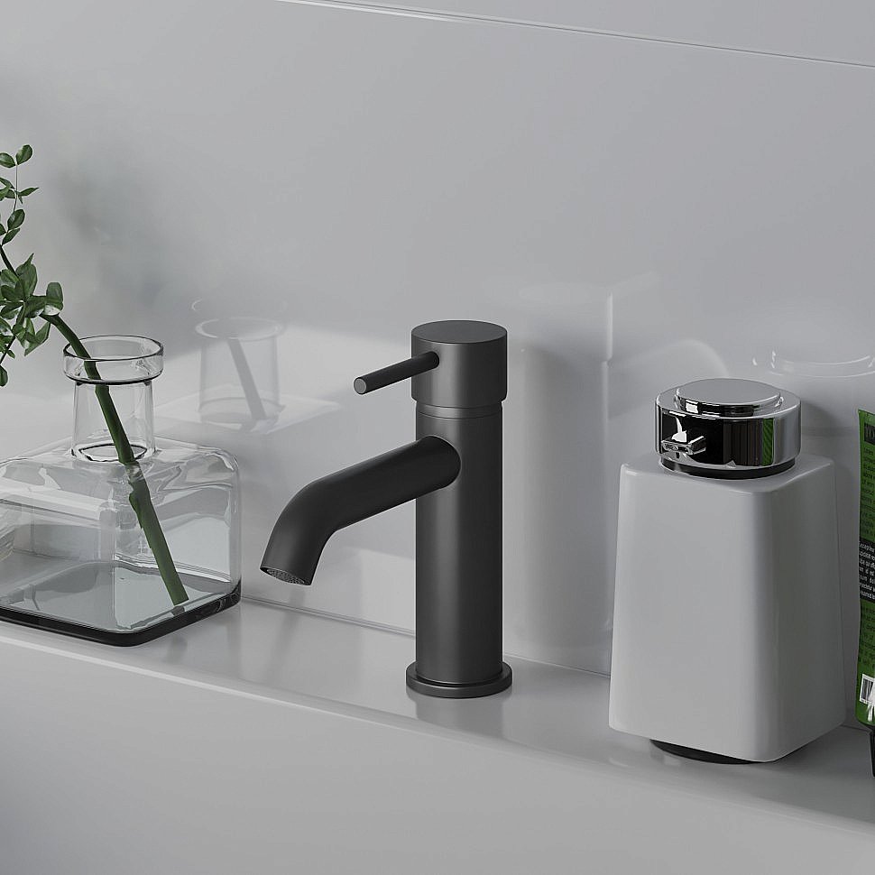 Смеситель для раковины PAINI Cox 78PZ205O черный матовый купить в интернет-магазине сантехники Sanbest