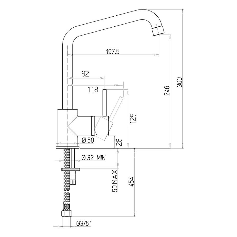 Смеситель для кухни PAINI Cox 7890572CR599H1KM белый гранит купить в интернет-магазине сантехники Sanbest