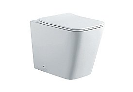 Унитаз приставной Aquatek Либра New AQ1908N-00 белый, с крышкой микролифт, безободковый купить в интернет-магазине Sanbest