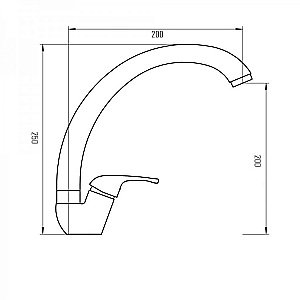 Смеситель для кухни PAINI Fortis 422F570/599TEJ/FFKM черный матовый купить в интернет-магазине сантехники Sanbest