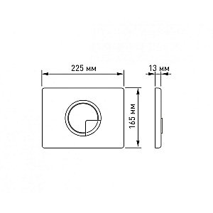 Кнопка для инсталляции Berges NOVUM R8 40028 бронза купить в интернет-магазине сантехники Sanbest