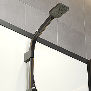 Душевая кабина Niagara Standart ST120/90/15Q/BL/BK 120х90 без крыши, профиль черный матовый/стекло прозрачное купить в интернет-магазине Sanbest
