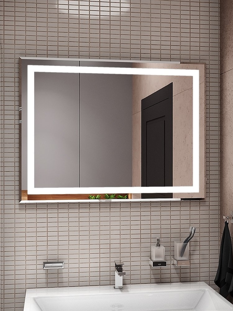 Зеркало Континент Торрес Люкс ЗЛП158 80x60 в ванную от интернет-магазине сантехники Sanbest