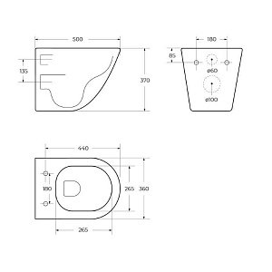 Унитаз BelBagno SFERA-TOR BB046CH-TOR белый купить в интернет-магазине Sanbest