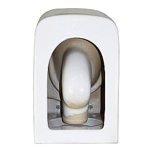 Унитаз подвесной Azario Cascad AZ-2303-A белый, безободковый, с крышкой микролифт, слив торнадо купить в интернет-магазине Sanbest