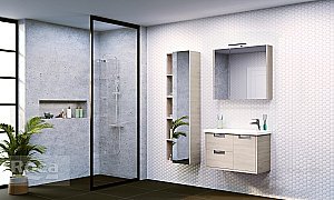 Зеркальный шкаф Roca Etna 857304445 80 дуб верона купить в интернет-магазине сантехники Sanbest