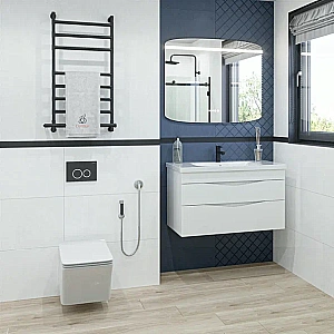 Тумба с раковиной Caprigo Lento 100 два ящика, бланж для ванной в интернет-магазине Sanbest