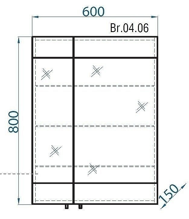Зеркальный шкаф Aqwella Бриг 60 белый купить в интернет-магазине сантехники Sanbest