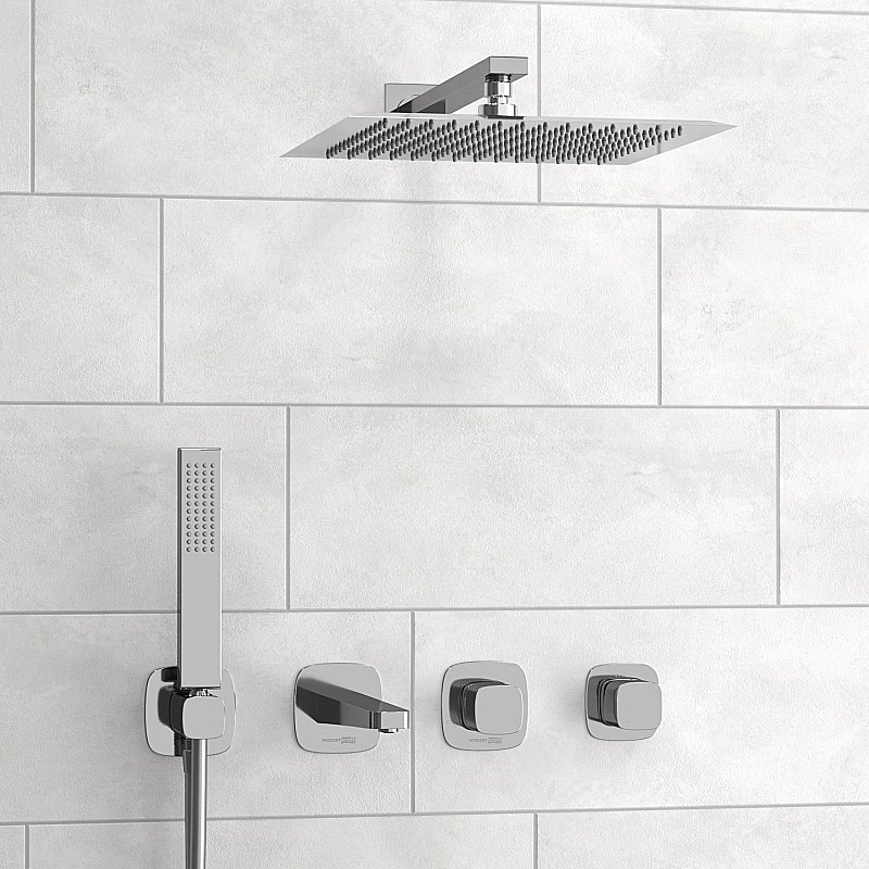 Душевая система WasserKRAFT Naab 8600 SET2849 хром купить в интернет-магазине сантехники Sanbest