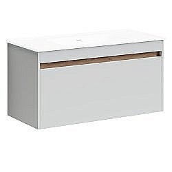 Тумба под раковину Sancos Smart SM100W белый глянец купить в интернет-магазине сантехники Sanbest