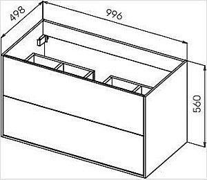 Тумба с раковиной Cezares Premier Moderno 100 Cemento Struttura для ванной в интернет-магазине Sanbest