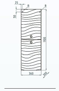 Тумба с раковиной Style Line Вероника 60 для ванной в интернет-магазине Sanbest