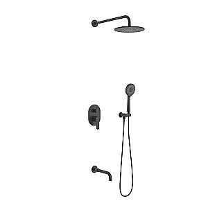 Душевая система Berges VENTAS 73008 черная матовая купить в интернет-магазине сантехники Sanbest