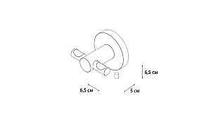 Крючок FIXSEN HOTEL FX-31005C купить в интернет-магазине сантехники Sanbest