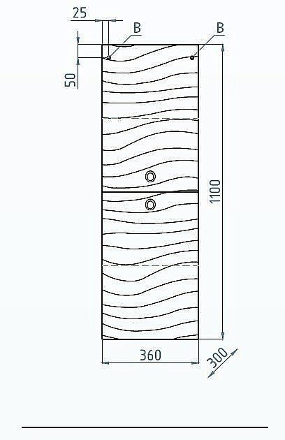 Тумба с раковиной Style Line Вероника 60 для ванной в интернет-магазине Sanbest
