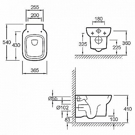 Унитаз подвесной Jacob Delafon REPLAY E4833-00 купить в интернет-магазине Sanbest