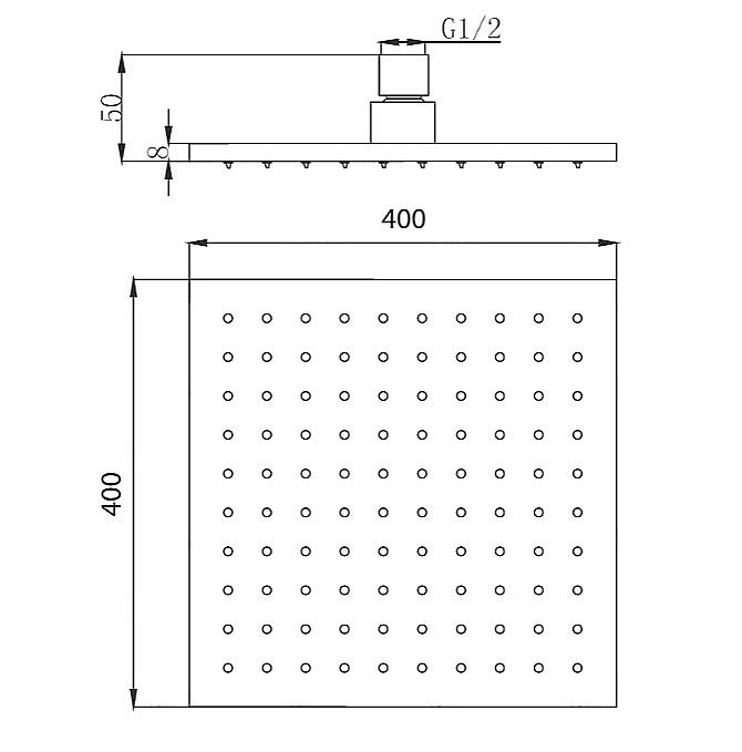 Верхний душ Migliore PALERMO 30159 хром купить в интернет-магазине сантехники Sanbest