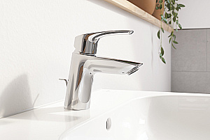 Смеситель для раковины GROHE Eurosmart 23965003 хром купить в интернет-магазине сантехники Sanbest