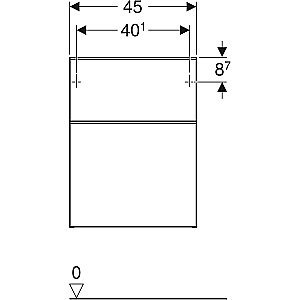 Шкаф Geberit Smyle Square 500.357.JR.1 45 пекан для ванной в интернет-магазине сантехники Sanbest