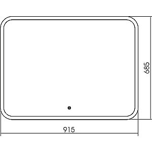 Зеркало Mixline Стив 535536 92 в ванную от интернет-магазине сантехники Sanbest