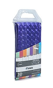 Текстильная шторка для ванной FIXSEN 3D FX-3003P купить в интернет-магазине сантехники Sanbest