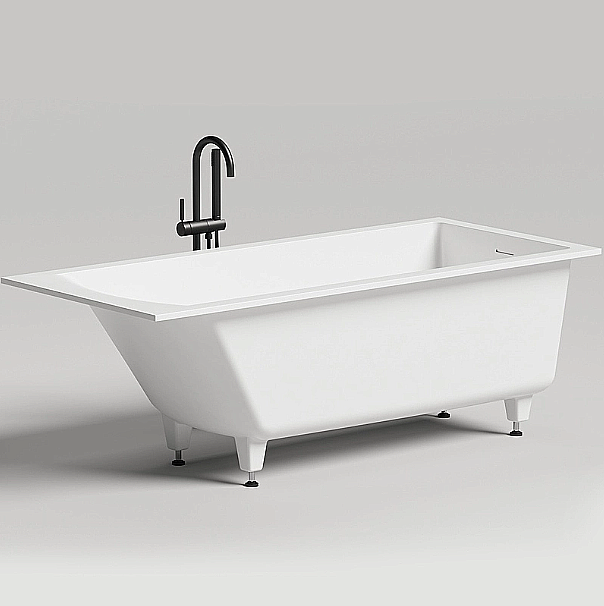 Ванна Salini Cascata Kit S-Sense 170x75 104313M белая матовая купить в интернет-магазине Sanbest
