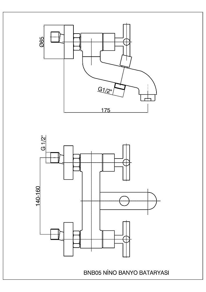 Смеситель для ванны GPD NINO BNB05 купить в интернет-магазине сантехники Sanbest