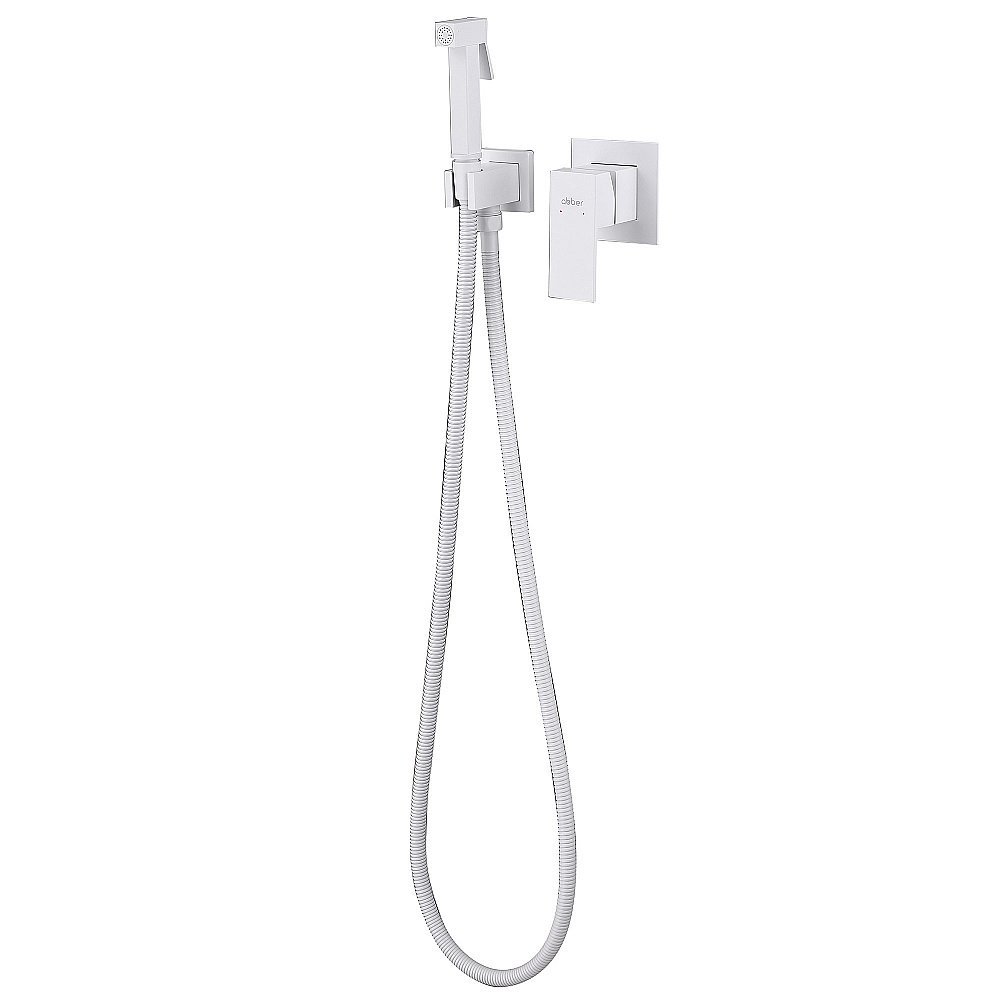 Гигиенический душ ABBER Daheim AF8225W белый матовый купить в интернет-магазине сантехники Sanbest