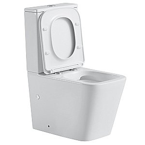 Унитаз Black&White UNIVERSE W-7703 белый, безободковый, с бачком купить в интернет-магазине Sanbest