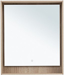 Зеркало Aquanet Милан 336404 70 дуб светлый в ванную от интернет-магазине сантехники Sanbest