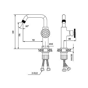 Смеситель для раковины Iddis Grange GRABLR0i01 купить в интернет-магазине сантехники Sanbest